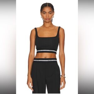 Black Logo Helmut Lang Bra Top size Small
